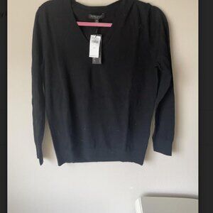 Banana Republic black 100% merino wool sweater.